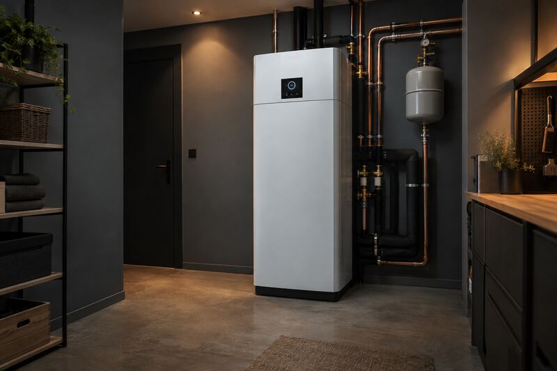 Module intérieur de pompe à chaleur avec ballon d'eau chaude